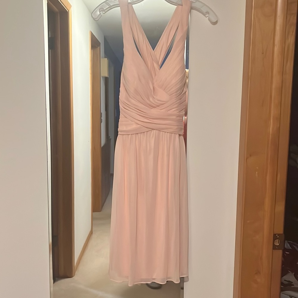David’s Bridal Pink Bridesmaids dress
